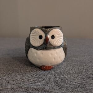 3/$30 | Vintage Kotobuki Lucky Fukuro Owl Mug, Blue/Grey, Made in Japan
